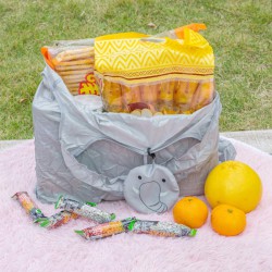 Customizable Cute Animal Pouch Reusable Grocery Bag Durable Easy-Fold Machine Washable 100% Needle Detection Compliant