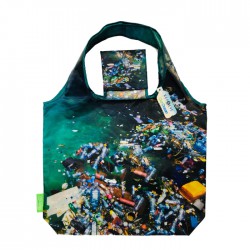Custom RPET Portable Foldable Shopping Bag, Made from Recycled Water Bottles, Reusable & Washable, Ideal for Shopping, Gifts, Decorations, and Fashion Accessories