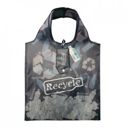 Custom RPET Portable Foldable Shopping Bag, Made from Recycled Water Bottles, Reusable & Washable, Ideal for Shopping, Gifts, Decorations, and Fashion Accessories