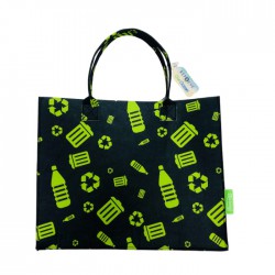 Fashionable  Eco-Friendly Outdoor RPET Reusable Shopping Tote Bag, Made from Recycled Water Bottles , Ideal for Shopping, Gifts, Decorations, and Brand Promotion