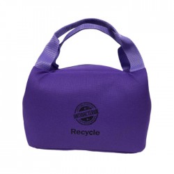Reusable Antibacterial Rpet 600d Insulated Thermal Food Delivery Cooler Lunch Bag