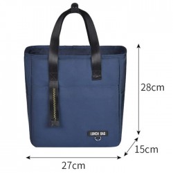 Rpet Hand-Carry Portable Food Thermal  Insulated Lunch  Cooler Soft Box for office School