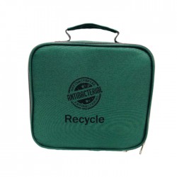 Antibacterial Rpet Customizable Beer Can Lunch Thermal Cooler Bag with Handle