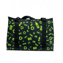 Customized Thermal Sustainable 100% RPET Food Drink Insulated Picnic Lunch Camping Travel Cooler Bag