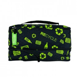 100% Rpet Reusable  Sustainable Thermal Insulated Cool Cooler Bag for Food Snack Drink