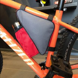 Antibacterial Waterproof Large Triangle Bike Top Tube Pouch - Eco-Friendly RPET with Easy Velcro Installation, Durable Cycling Accessory for Professional Outdoor Sports