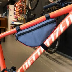 Antibacterial Waterproof Triangle Bike Saddle Frame Bag - Eco-Friendly RPET with Easy Velcro Installation, Durable for Professional Cycling & Outdoor Sports