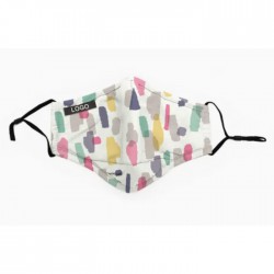 Printed Cotton Face Mask - Breathable, Cotton Lining, Replaceable Filters, Stylish and Lightweight