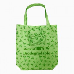 100% Biodegradable Shopping Bag Heat Transfer Printing Folded in a Envelope Pouch Reusable