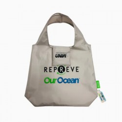Custom Eco-Friendly Ocean Bound RPET Reusable Foldable Shopping Bag