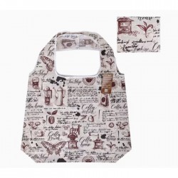 Reusable Natural Coffee Fiber Grocery Shopping Bag for Eco Shoppers