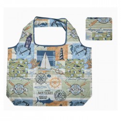 New Design Eco-Friendly Folding Tote Ocean Yarn Shopping Bag