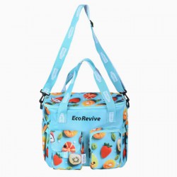 Insulated Custom Reusable Thermal Food Delivery RPET Cooler Bag
