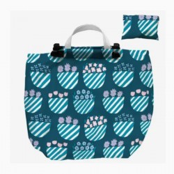 Expandable Folding Tote Bag Large Reusable Foldable Grocery Shopping Cart Bag