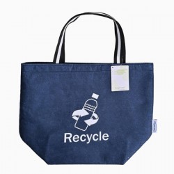New Recycle RPET Foldable Tote Bag Recycled Ripstop Folding Shopping Bags