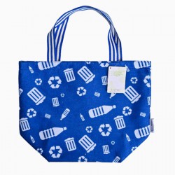 OEM Lightweight Reusable Foldable Grocery Shopping Bag Custom Printed Eco Folding RPET Bag