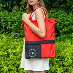 Colorful Recycled Custom Printed Polyester Tote Shopping Bag