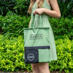 Foldable Reusable Eco Friendly Polyester Tote Shopping Bag