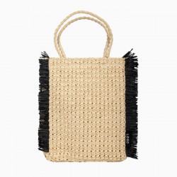 Wholesale Natural Straw Woven Shoulder Bag Made in China Eco Friendly Recycled Paper Straw Beach Tote Bag