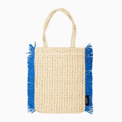 Eco Friendly Recycled Paper Straw Bag Handwoven Women Casual Shoulder Beach Straw Woven Bag
