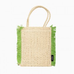 Eco Recycled Paper Straw Bag Handmade Woven Design Women Versatile Shoulder Straw Tote Bag
