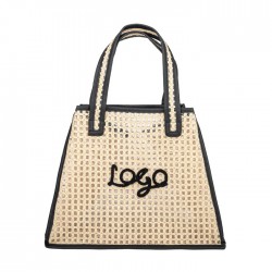 Eco Recycled Straw Tote Bag for Everyday Casual Outings