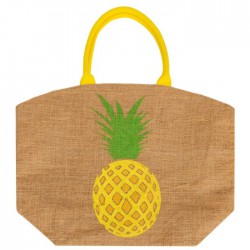 Bulk Supply Lightweight Custom Jute Shopping Bag Fashion Tote with Comfort Handle